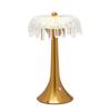 Hestia Crystal USB LED Touch Table Lamp with Bronze Base & Trim