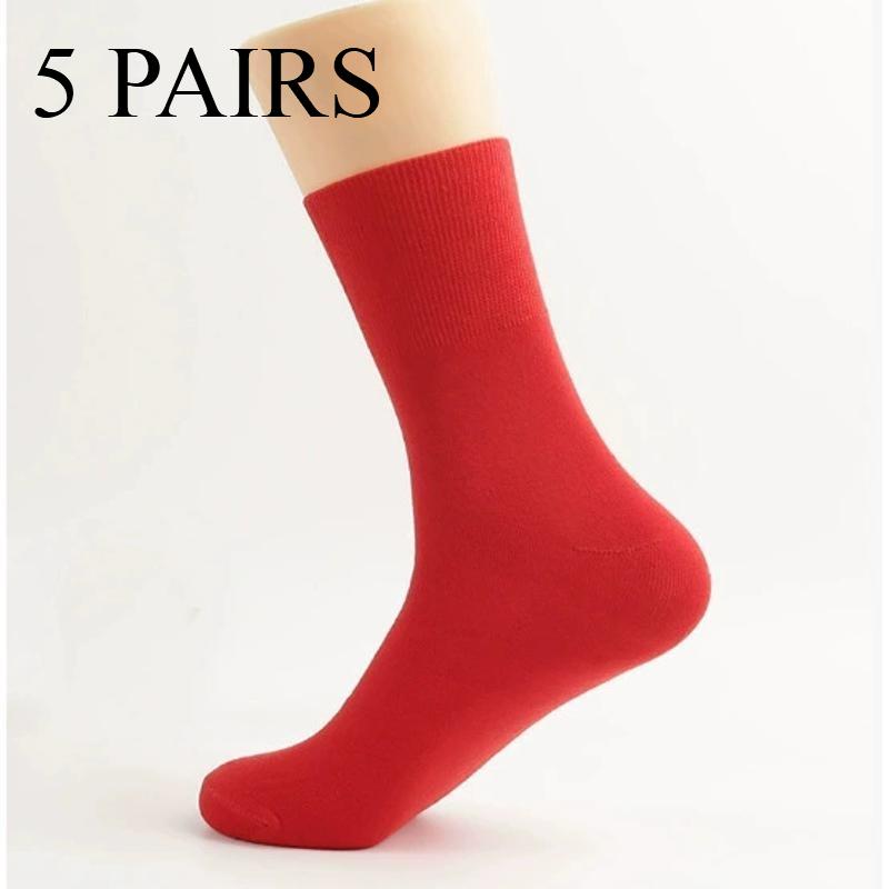5 Pairs of Women'S Diabetic Socks, Non-Binding, Seamless Toe, Reinforced Heel, Knit Fabric with Cotton, Polyester, Spandex - Comfortable & Stretchable