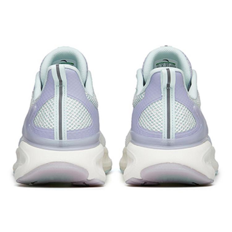 New Anta Cushioning Anti Slip Wear Resistant Breathability Low Top Running Shoes Women's White Blue Gray 122215518-3