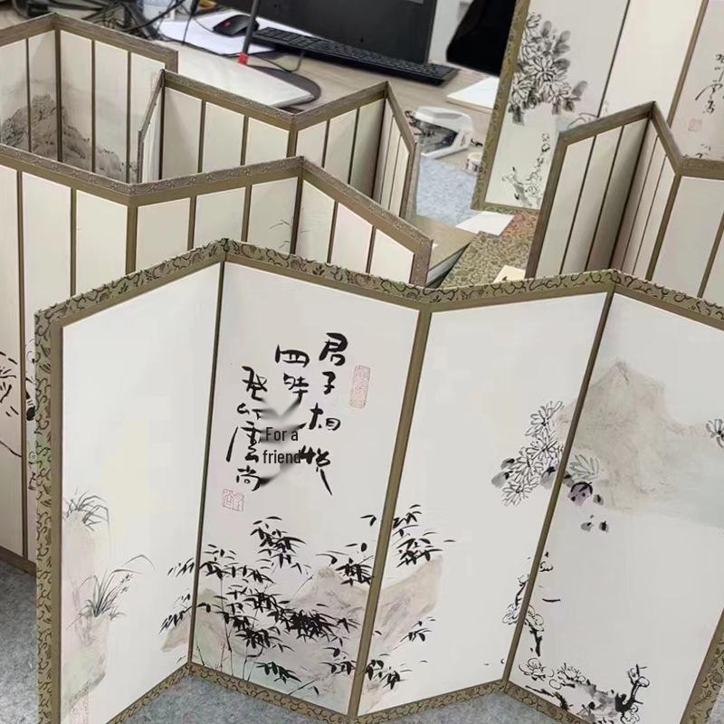 Складной альбом из бумаги сюань для каллиграфии и китайской живописи Light Antique Screen Semi-Ripe - Blank Creation