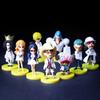 1Set Anime One Piece Figure Luffy Hancock Wedding Dress Series WCF Ace Zoro Nami Marco Collection Dolls Toys for Children Gifts