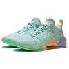 New LiNing Liren 2 Low Seashore Cushioning Anti Slip And Wear Resistant Low Top Basketball Shoes Men's Neon Pink Green ABAS039-4
