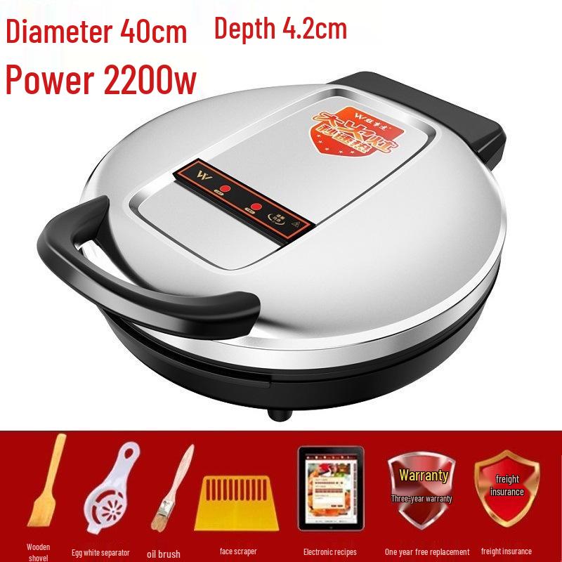 Doppelseitige elektrische Grillplatte mit vertieftem Becken und Ofenfunktion für den Heimgebrauch