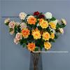 6-Head Angled Rose Artificial Flowers for Wedding Hall, Garden, and Landscape Styling
