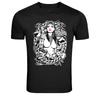 Gangster Tattoo Girl Dice Skull Street Style Graphic T-Shirt