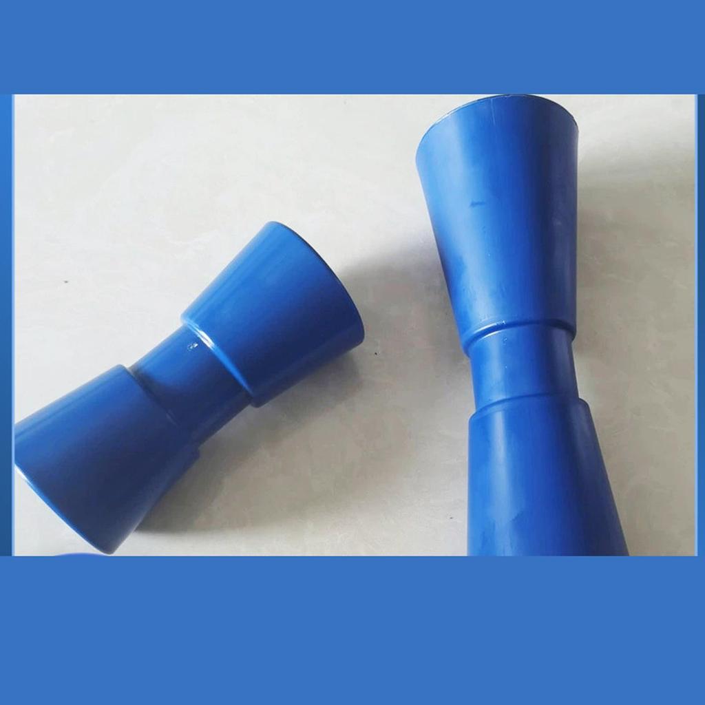 Marine PP Bugrolle Yachtanhänger Stützrolle Blau Bootswagen Zubehör für Docks Lagerhallen Wohnmobil