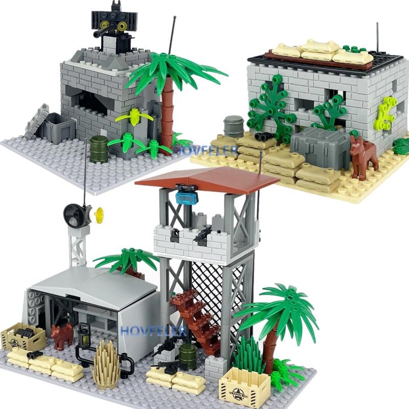 Premium-Quality Moc Urban-District First-Class Militarys High-Standard Scene High-Standard Defense Premium-Quality Watchtowers High-Standard Command