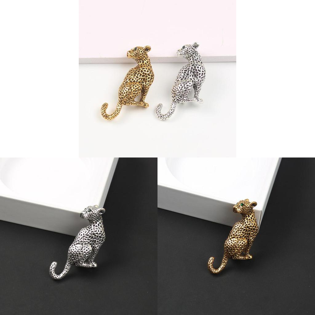 Spilla Animal Cheetah Vintage Oro Argento Per Donne e Uomini Accessorio Moda Primavera 2023