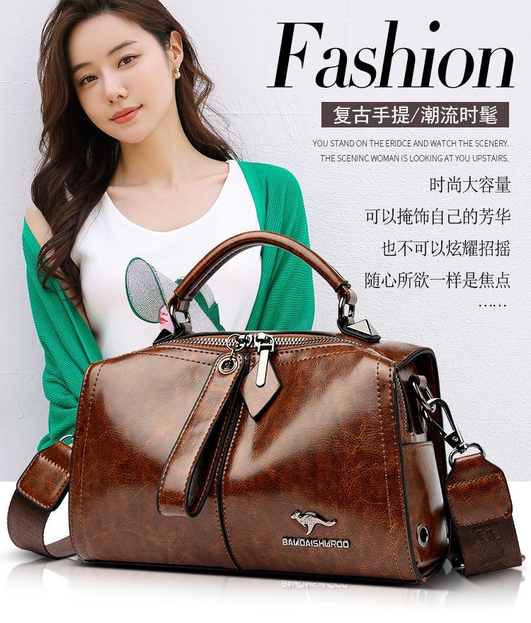 Vintage high-end women's pillow bag Simple and versatile fashionable shoulder bags light luxury high-quality handbag