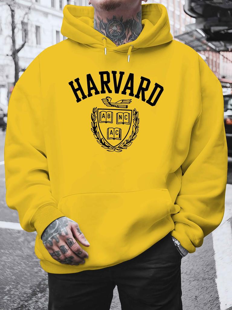 Men's Sweatshirt Casual Style with Front Pocket and Drawstring Hood Perfect for Fall and Winter Sweater Hoodie