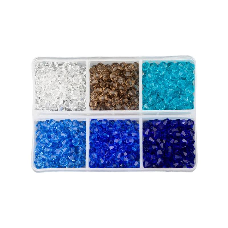 600pcs/lot 4mm Plated Color 5238 Bicone Beads Loose Spacer Beads Austria Jewelry Beads for Sewing Diy Supplies Jewelry Making