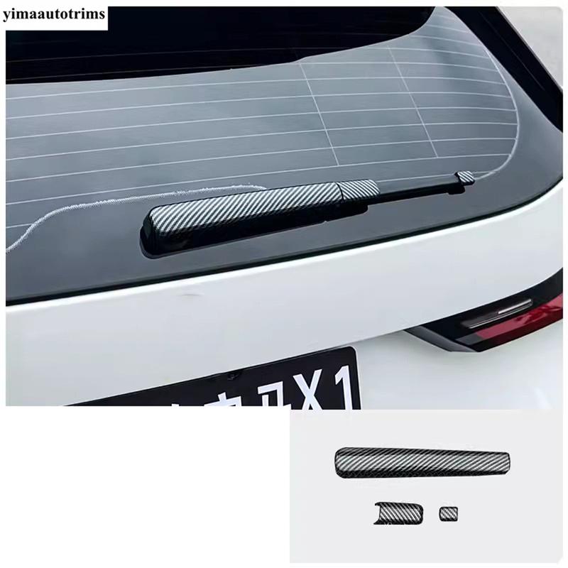 Rear Window Wiper Windscreen Windshield Sequ Cover Trim For BMW X1 iX1 U11 X2 iX2 U10  2024 2025 Carbon Fiber Accessories