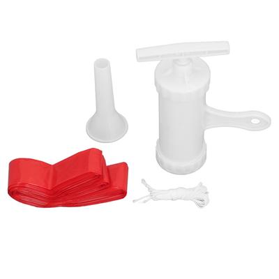 Tripas de Salchicha de Plástico Tripas No Comestibles con Tubos para Rellenar Salchichas Embudos para Rellenadora Manual