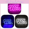 Vibes Good Neon Sign Led Word Usb Light Acrylic Lamp Bedroom Bar Decor Party