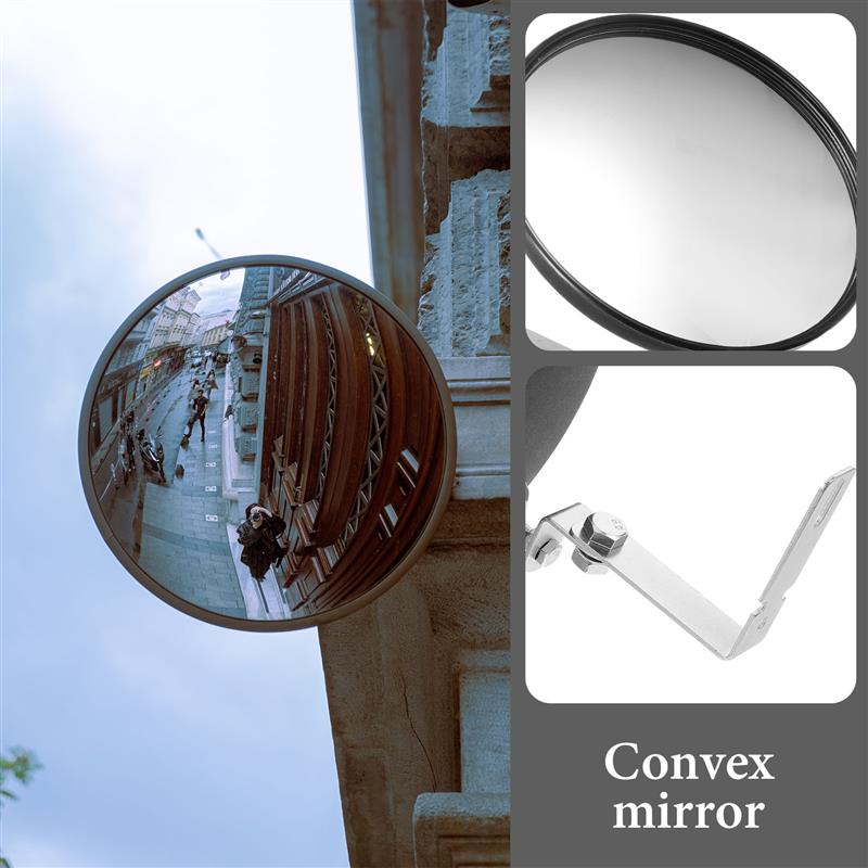 Convex Anti Theft Mirror Lightweight Design For Installation Traffic Mirror Prevent Accidents Injuries Theft Large Mirror