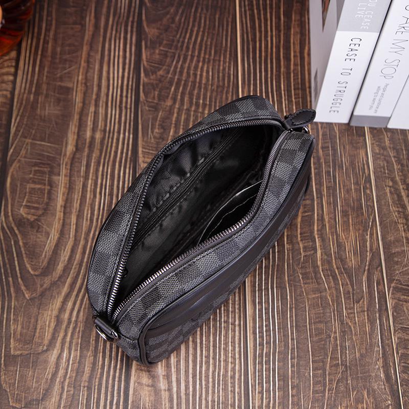 Koreańska Męska Torba Codzienna na Ramię typu Crossbody w Kratę