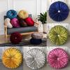 Luxurious Round Velvet Pumpkin Cushion With Charming Pleated Design And Soft Touch