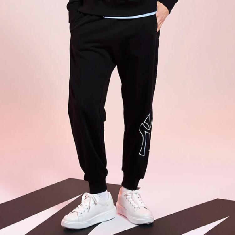 New MLB New York Yankees Knitted Sweatpants Men's Black 3APTB0431-50BKS