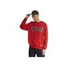 Reebok Cny Series Letter Round Neck Pullover Sweatshirt Unisex sweatshirt Red HE7130