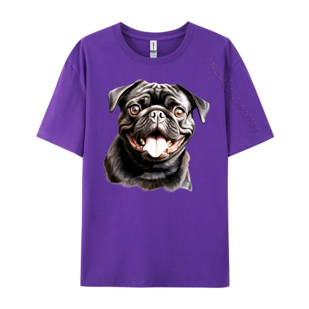 Cute Black Pug Free Shippping Items Lowest Prices Halloween Halloween White Graphic Tee Brand Clothing Gift