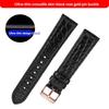 13-22mm High-end crocodile strap quick-release Cowhide base watchband ultra-thin soft unisex for Longines Rossini Cartier Omega