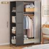 Home Simple Wardrobe, Dormitory Storage Cabinet, Dustproof Clothing Cabinet, Assembly, Multi-functional Storage, Necessary Rack Storage for Rent