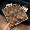 Lao Qian Feng Coffee Color Cashew Nut Silk Scarf Headscarf Versatile Neck Square Scarf Premium Sense Female Foreign Style Decorative Scarf Scarf
