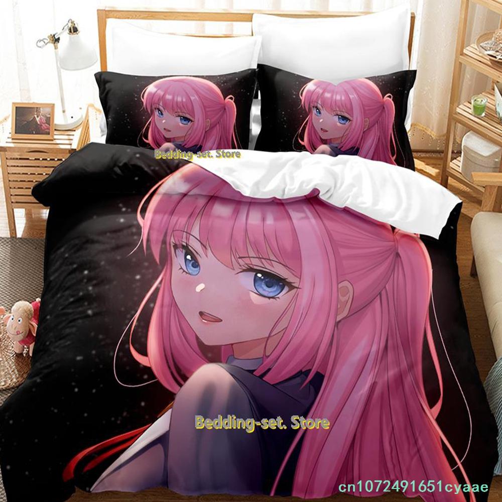 New Shikimori's Not Just A Cutie Bedding Set Cartoon Anime three-piece Set Adult Kid Bedroom Duvetcover Sets Camas Dormitorio