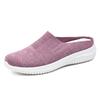 Shoes Women's Summer Slippers Women's Large Size Cloth Shoes Breathable Fly-woven Shoes Soft Sole Lightweight Single Shoes One Pedal Casual Shoes