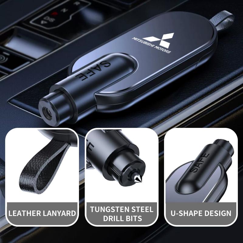 For Mitsubishi Car Emergency Safety Hammer Cutter Window Breaker Escape Tool Lancer ASX Pajero Mirage Attrage Xpander Outlander