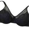 Plus Size European Floral Lace Full Coverage Underwire Bra for Women