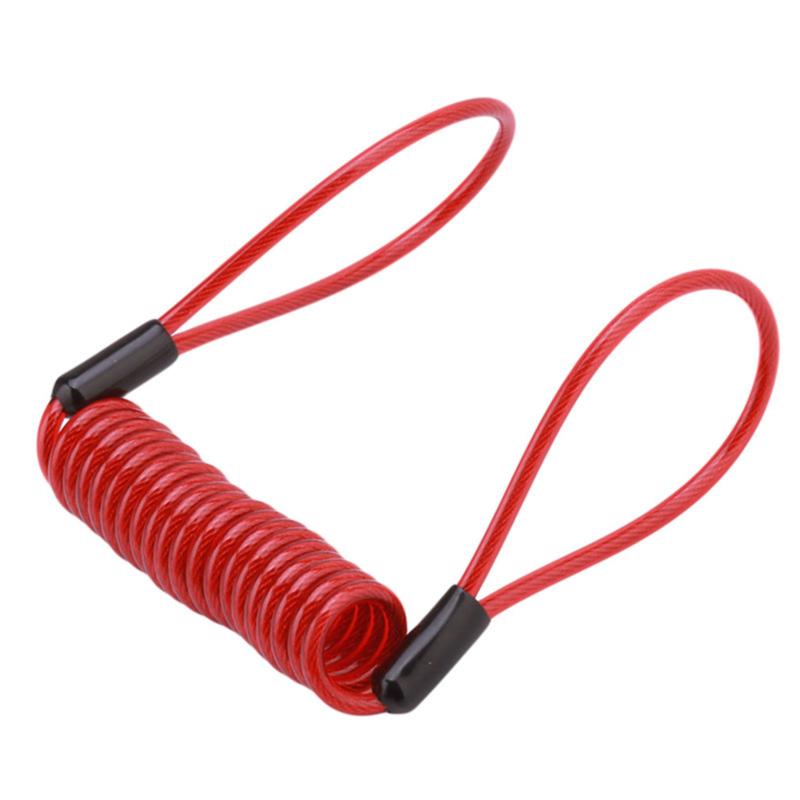 Wire Rope Portable Spring Rubber Thin Wire Rope Clothesline Helmet Anti-theft Rope