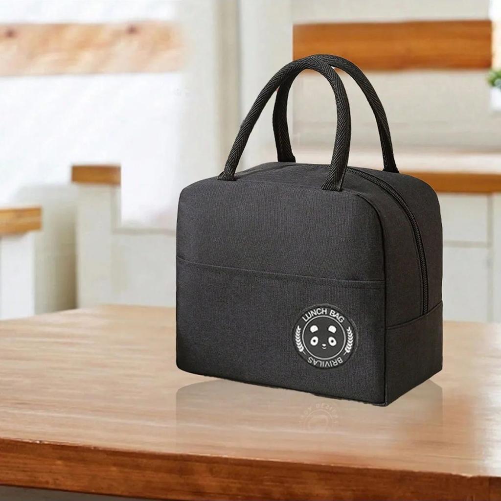 1pc- Insulated Lunch Box Bag Thickened Student Portable Lunch Bag