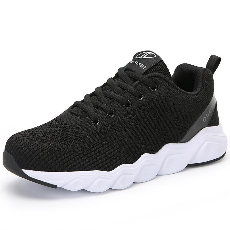 

2021 new fly-woven flat-bottomed sports and leisure shoes Korean version of versatile lace-up women s shoes large size 35-41 shoes 35