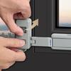 Portable Plastic Window Lock Safety Buckle Strong Fixation Window Restrictor No Punching Unisex Protection Lock Home