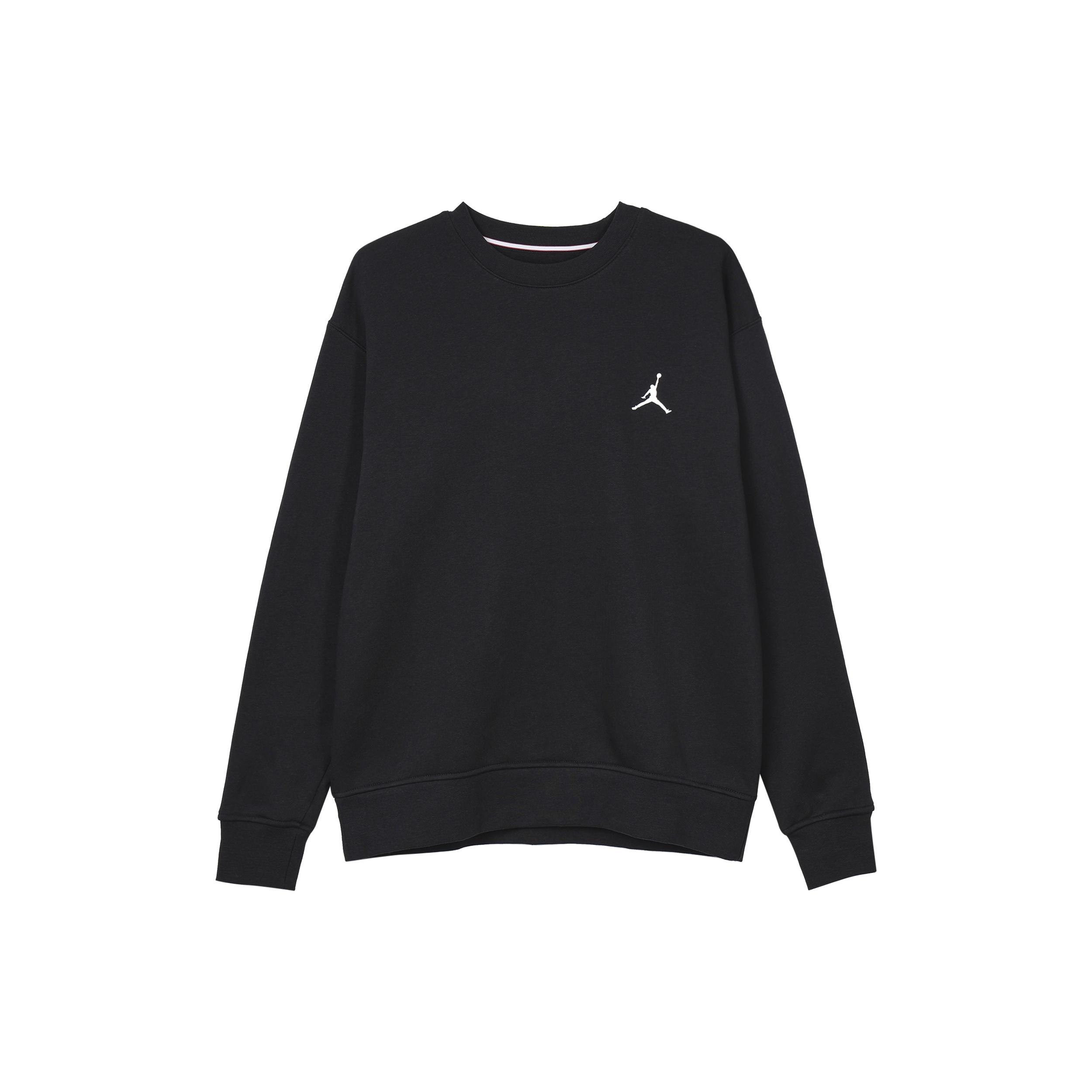 Air Jordan Logo Sweatshirt Asia Sizing Black Men s FB7020-010 L