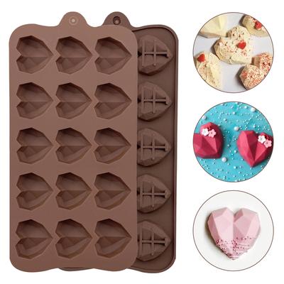 Love Mold Silicone Baking Accessories DIY Chocolate Candy Molds Fudge Cupcake Decorating Supplies Baking Tools Cake Molds