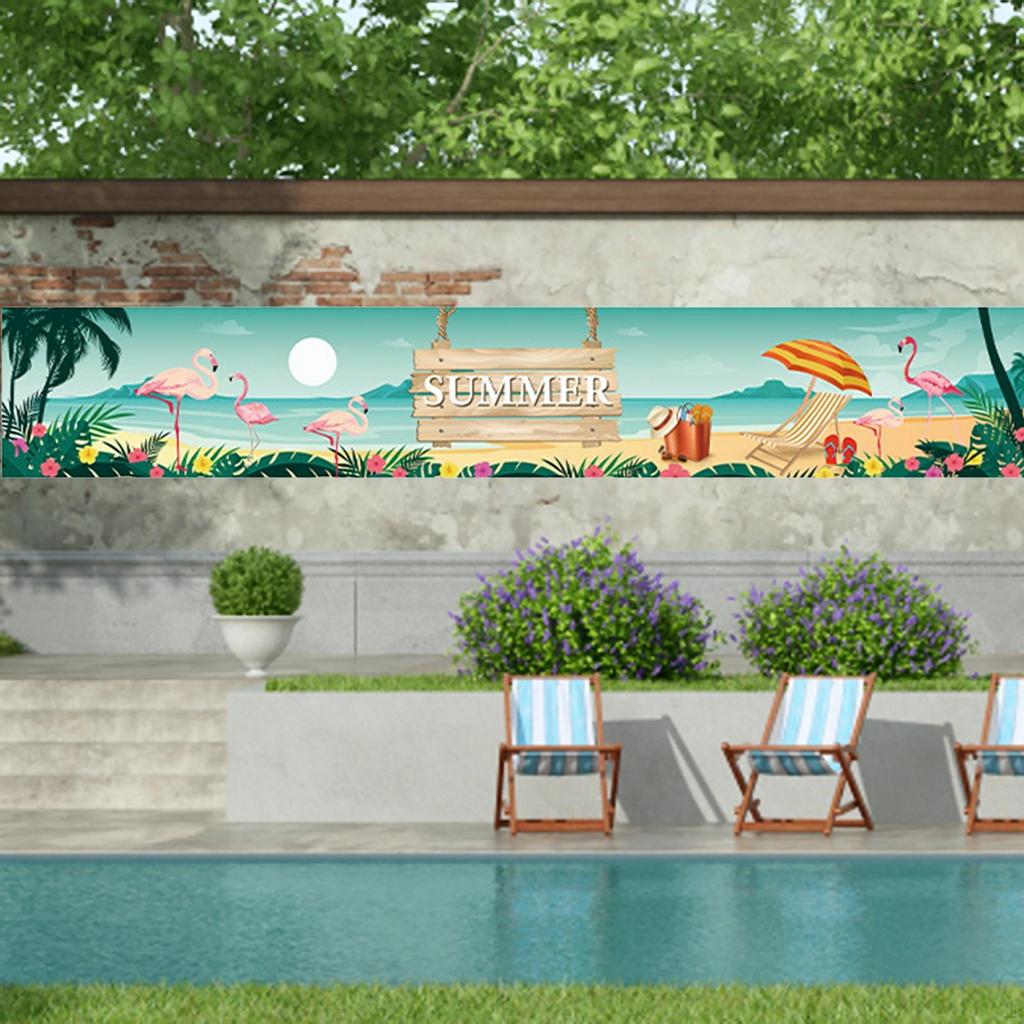 Banner, Summer Pool Hanging Party Backdrop, Backdrop