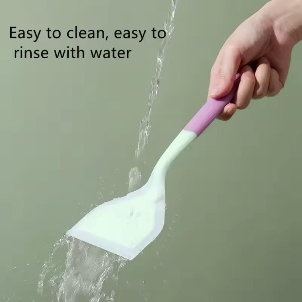 Multi-Purpose Non-Stick Pan Utensils - Silicone Egg Spatula, Wide Pancake Turner, And Egg Flipper For Cooking And Baking