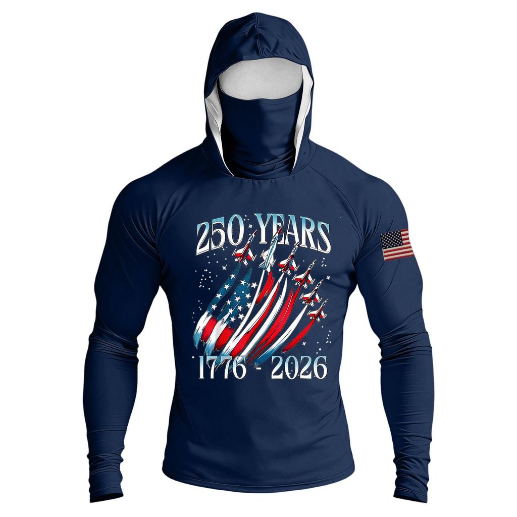 Herren Kapuzenpullover mit Raglanärmeln, Langarm-Sonnenschutzkleid, Leichtes atmungsaktives Outdoor-Sportoberteil mit Kapuze und Daumenlöchern