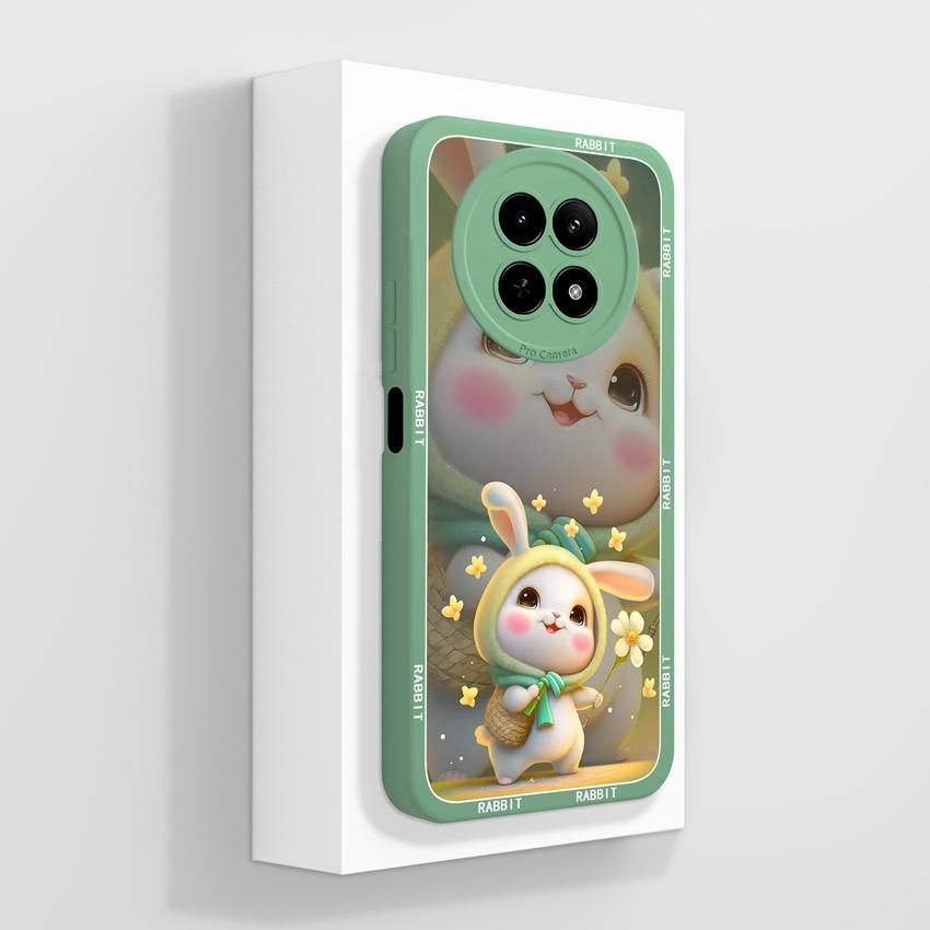 Case For Oppo Realme 12 13 14 P1 P2 Pro 14T 12X Phone Bags Cute Bear Paw Patterns Liquid Silicone Upgraded Dustproof Protective Shell For Oppo Housing