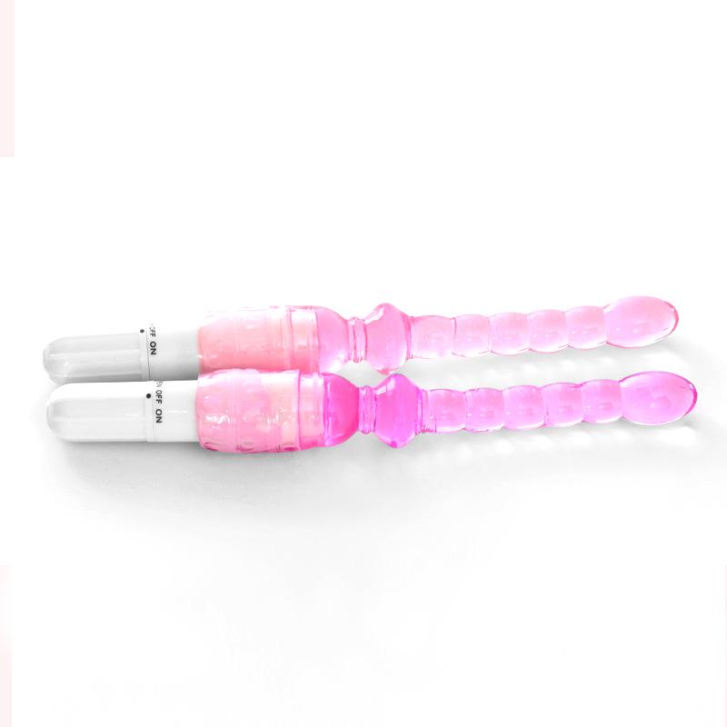 Electric Vibrating Silicone Anal Plug with Pull Beads - Erotic Massager for Women
