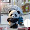 Ornamento per Auto - Ciondolo Acrilico Panda Nevoso Carino: Una decorazione 2D versatile adatta per borse, portachiavi e decorazioni per la casa. Regalo perfetto per coppie
