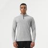 Men's Moisture-Wicking Half-Zip Long-Sleeve Henley for Hiking, Fitness, and Running