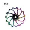 15T Ceramic Bearing Aluminum Alloy Derailleur Guide Wheel