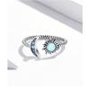 Korean Version of Fashion Original Opal Sun, Moon and Stars Open Ring Japanese Niche Design Women's Ring Jewelry