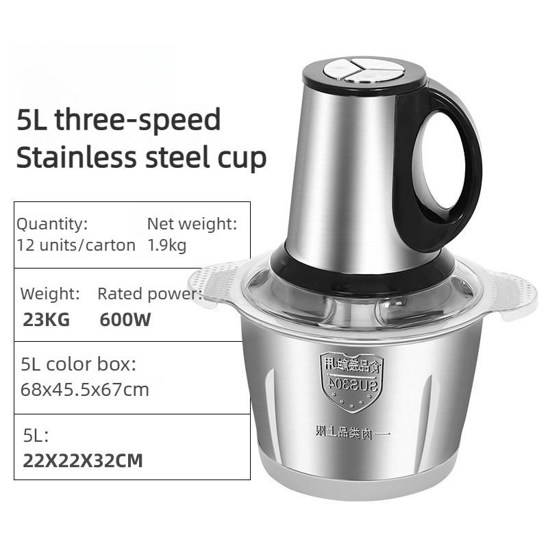 Kitchen Automatic Food Processing Device Stainless Steel Multifunctional Meat Grinder Household Electric Meat Mincer
