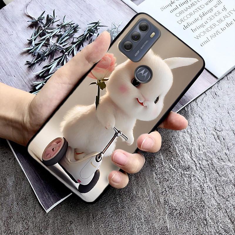 Phone Case For Moto G86 G85 G75 G15 G05 G56 G72 G53 G54 G84 G60 G31 G32 G24 G 5G G Play Rabbit Bunny Animal