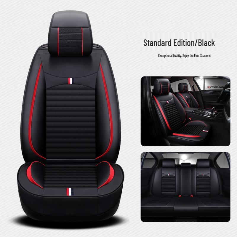 

TH Linen Car Seat Cushion - All-Season Sports Fabric Seat Cover & Interior Accessory