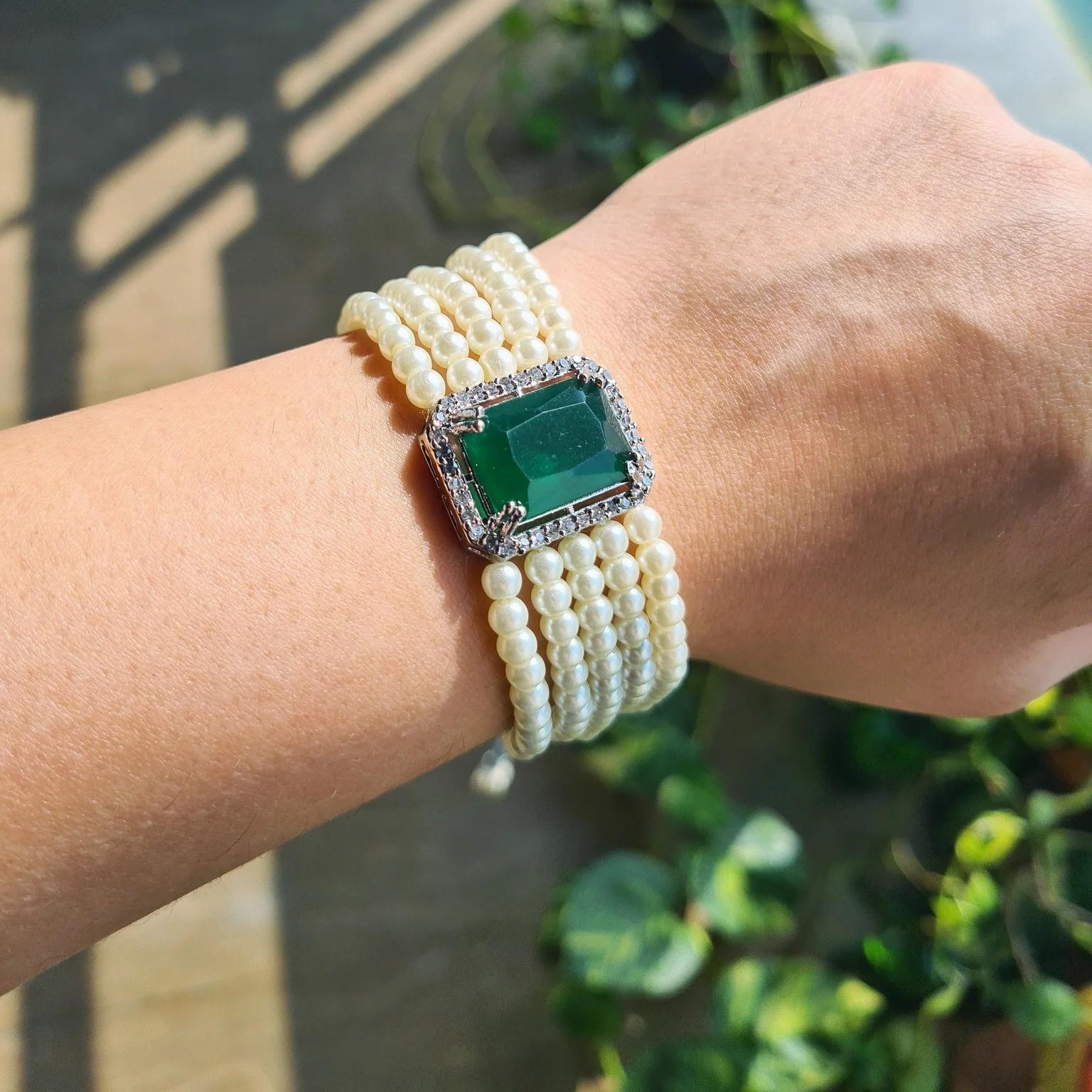 

Женские свадебные браслеты с жемчугом для женщин